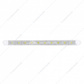 10 LED 9" Dual Function Light Bar - White LED/Clear Lens (Bulk)