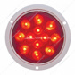 12 LED 4" Round Flange Mount Light (Stop, Turn & Tail) - Red LED/Red Lens (Bulk)