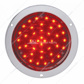 40 LED 4" Round Flange Mount Deep-Dish Light (Stop, Turn & Tail) - Red LED/Red Lens