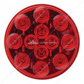12 LED 4" Round Light (Stop, Turn & Tail) - Red LED/Red Lens