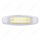 12 LED Rectangular Light (Clearance/Marker) With Chrome Bezel - Amber LED/Clear Lens