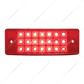 21 LED Reflector Rectangular Light (Clearance/Marker) - Red LED/Red Lens