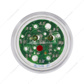 9 LED 2" Round Light (Clearance/Marker) - Red LED/Clear Lens