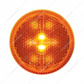 8 LED 2-1/2" Round Reflectorize Light (Clearance/Marker) - Amber LED/Amber Lens (Bulk)