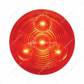 4 LED 2-1/2" Round Low Profile Light (Clearance/Marker) - Red LED/Red Lens