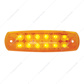 12 Amber LED Reflector Rectangular Light (Clearance/Marker) -Amber Lens (Bulk)