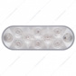 10 LED 6" Oval Turn Signal Light - Amber LED/Clear Lens