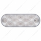 10 LED 6" Oval Turn Signal Light - Amber LED/Clear Lens (Bulk)