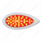 39 LED "Teardrop" Light With Plastic Bezel (Stop, Turn & Tail) - Red LED/Red Lens