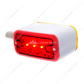6 LED Single Function Double Face Light - Horizontal Mount - Amber & Red LED/Amber & Red Lens
