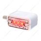 6 LED Single Function Double Face Light - Horizontal Mount - Amber & Red LED/Clear Lens