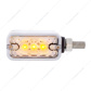 6 LED Single Function Double Face Light - Horizontal Mount - Amber & Red LED/Clear Lens