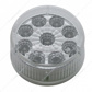 9 LED 2" Round Reflector Light (Clearance/Marker) - Amber LED/Clear Lens