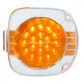 22 LED Turn Signal Light For 1996-2010 Freightliner Century - Amber LED/Clear Lens