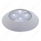 4 LED 1-3/4" Dome Light 3" Round Bezel-White LED/Clear Lens