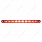 10 LED 9" Light Bar (Stop, Turn & Tail) - Red LED/Red Lens