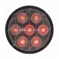 7 LED 4" Round Competition Series Light (Stop, Turn & Tail) - Red LED/Clear Lens (Bulk)