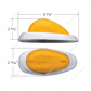15 LED Sleeper Light With Bezel For Freightliner (Clearance/Marker) - Amber LED/Amber Lens