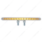 28 LED 12" Double Face Light Bar - Amber & Red LED/Clear Lens