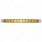 11 LED 17" P/T/C Light Bar With Chrome Bezel - Amber LED/Amber Lens