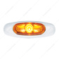 4-3/16" Wide 3 LED ViperEye Light (Clearance/Marker) - Amber LED/Amber Lens