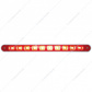 10 LED 9" Light Bar With Bezel (Stop, Turn & Tail) - Red LED/Red Lens