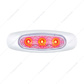 5 LED Reflector Light (Auxiliary/Utility) With Side Ditch Light -Red LED/Clear Lens (Bulk)