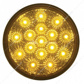 16 LED 4" Reflector Turn Signal Light - Amber LED/Amber Lens