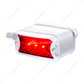 6 LED Single Function Double Face Light W/Visor - Horizontal Mount - Amber & Red LED/Amber & Red Lens