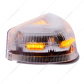 37 LED Turn Signal Light With Chrome Base For 1987-2007 Peterbilt 379/378/357- Amber LED/Clear Lens
