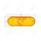 35 LED 6" Reflector Oval Sequential Turn Signal Light - Amber LED/Amber Lens