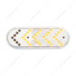 35 LED 6" Reflector Oval Sequential Turn Signal Light - Amber LED/Clear Lens