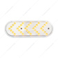 35 LED 6" Reflector Oval Sequential Turn Signal Light - Amber LED/Clear Lens