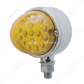 17 LED Dual Function Reflector Single Face Light - Amber LED/Amber Lens