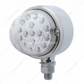 17 LED Dual Function Reflector Single Face Light - Amber LED/Clear Lens