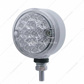 15 LED 3" Reflector Single Face Light - Red LED/Clear Lens
