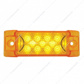 13 LED Reflector Rectangular Light (Clearance/Marker) - Amber LED/Amber Lens
