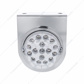 Stainless Light Bracket With 17 LED Dual Function Clear Reflector Light - Clear Lens