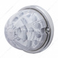 17 LED Reflector Watermelon Flush Mount Kit With Low Profile Bezel - Amber LED/Clear Lens