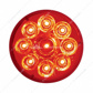 9 LED 2-1/2" Round Pure Reflector Light (Clearance/Marker) - Red LED/Red Lens