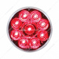 9 LED 2-1/2" Round Pure Reflector Light (Clearance/Marker) - Red LED/Clear Lens