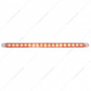 19 LED 12" Reflector Light Bar (Stop, Turn & Tail) - Red LED/Clear Lens