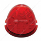 17 LED Dual Function Watermelon Flush Mount Kit With Low Profile Bezel - Red LED/Red Lens
