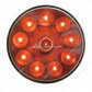 10 LED 4" Auxiliary Light - Red LED With Chrome Lens