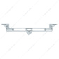 Chrome Hood Emblem Trim With LED 12" Light Bar Cutout For Kenworth