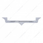 Chrome Hood Emblem Trim With 14 LED Light Bar For Kenworth - Amber LED/Clear Lens