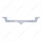 Chrome Hood Emblem Trim With 14 LED Light Bar For Kenworth - Amber LED/Chrome Lens