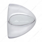 39 LED Teardrop Headlight Turn Signal Light Cover For Peterbilt - Amber LED/Chrome Lens
