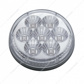 7 LED 4" Round Reflector Light (Stop, Turn & Tail) - Red LED/Clear Lens