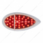 39 LED Flush Mount "Teardrop" Light (Stop, Turn & Tail) - Red LED/Red Lens